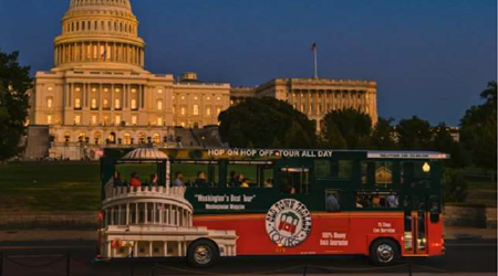 photo of trolley at capitol building